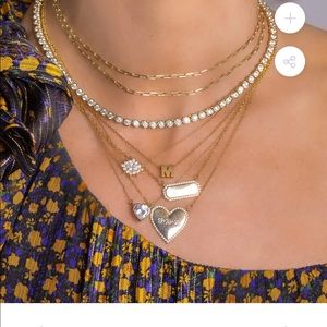 Melinda Maria Gold and Silver Layered Necklace Set